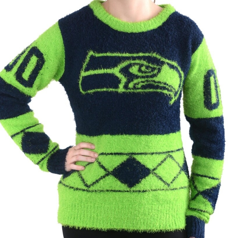 New Seattle Seahawks Ugly Sweater